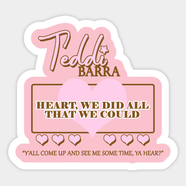 Teddi Barra Concert Sticker by itsajillyholiday